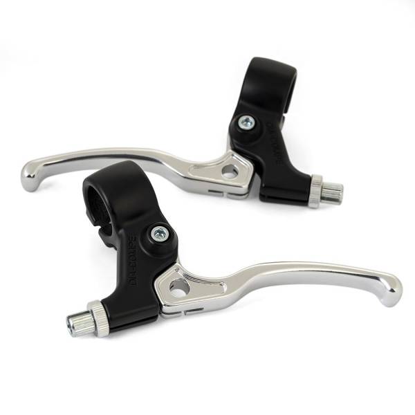 02 DIA COMPE TECH 5 BRAKELEVER SET RE-ISSUE LEFT & RIGHT Silver/Black