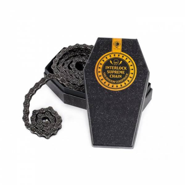SHADOW CONSPIRACY INTERLOCK V2--1//2/" X 1//8/" BLACK BMX BICYCLE HALFLINK CHAIN