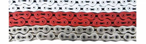 KMC 710SL SUPER LIGHT CHAIN White, Red or Silver