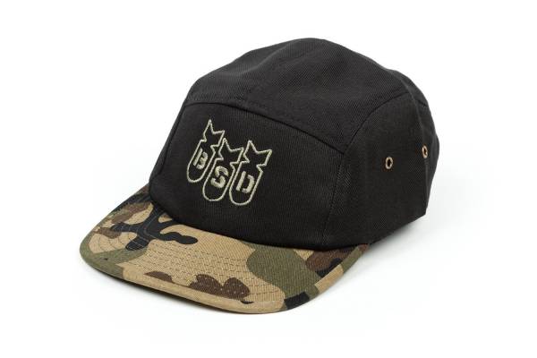 BSD CAP BOMBER 5-PANEL CAP Black/O.G. CAMO One size