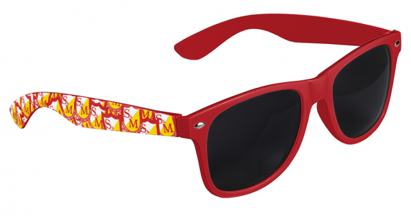 S&M SUNGLASSES SHIELD SHADES Red