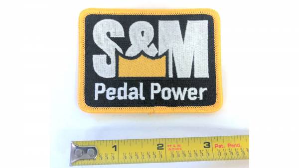 S&M PATCH PEDAL POWER Yellow/Black/White