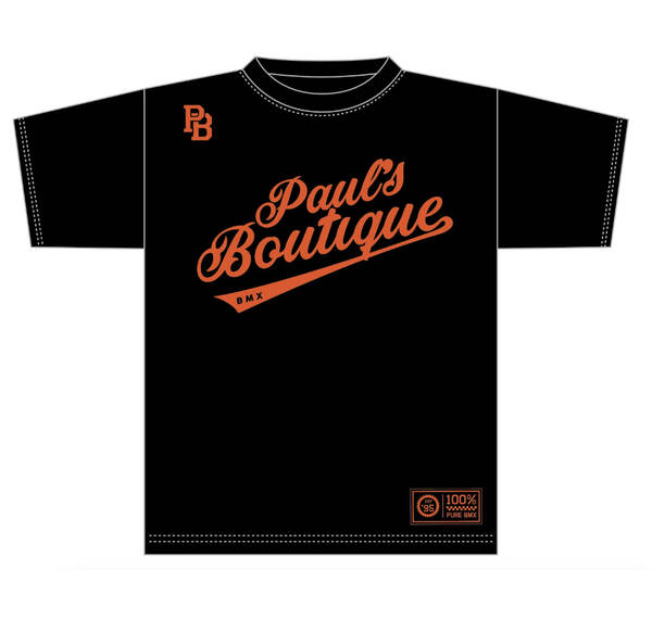 PAULSBOUTIQUEBMX T-SHIRT YOUTH M, L, or XL Black NEW!