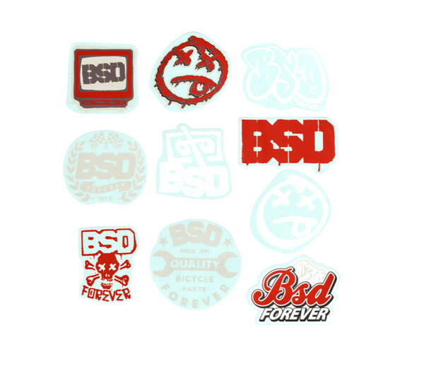 BSD STICKERS 2022 DESIGNS 10-PACK