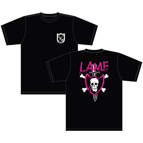S&M T-SHIRT L.A.M.F XL Black