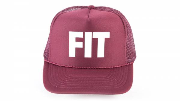 FIT HAT BLOCK TRUCKERHAT Maroon