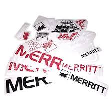 MERRITT STICKER PACK Red/Black