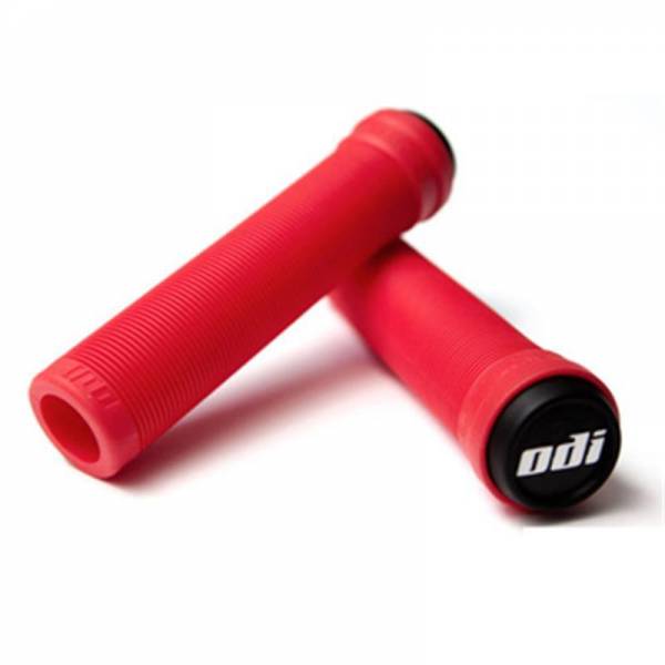 ODI GRIPS LONGNECK SOFT FLANGELESS Bright Red