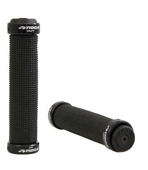 TIOGA SLIM LOCK ON GRIPS Black