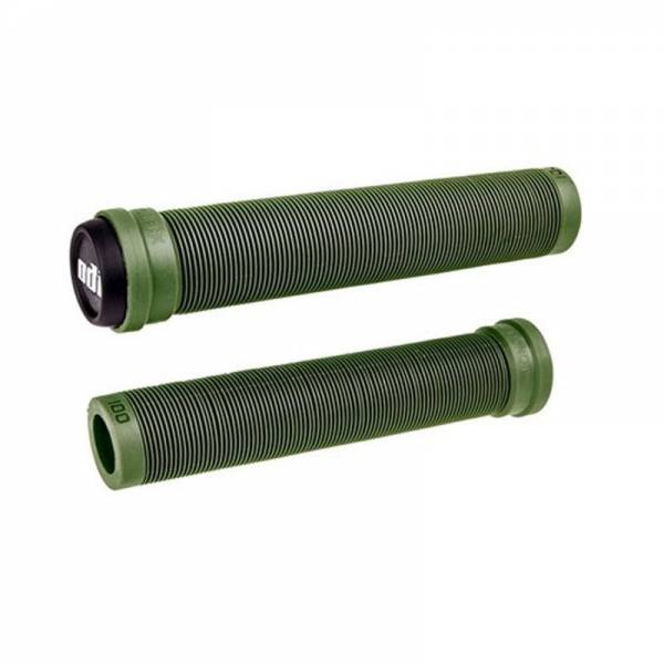 ODI GRIPS SLX FLANGELESS 160MM LONG GRIPS Army Green