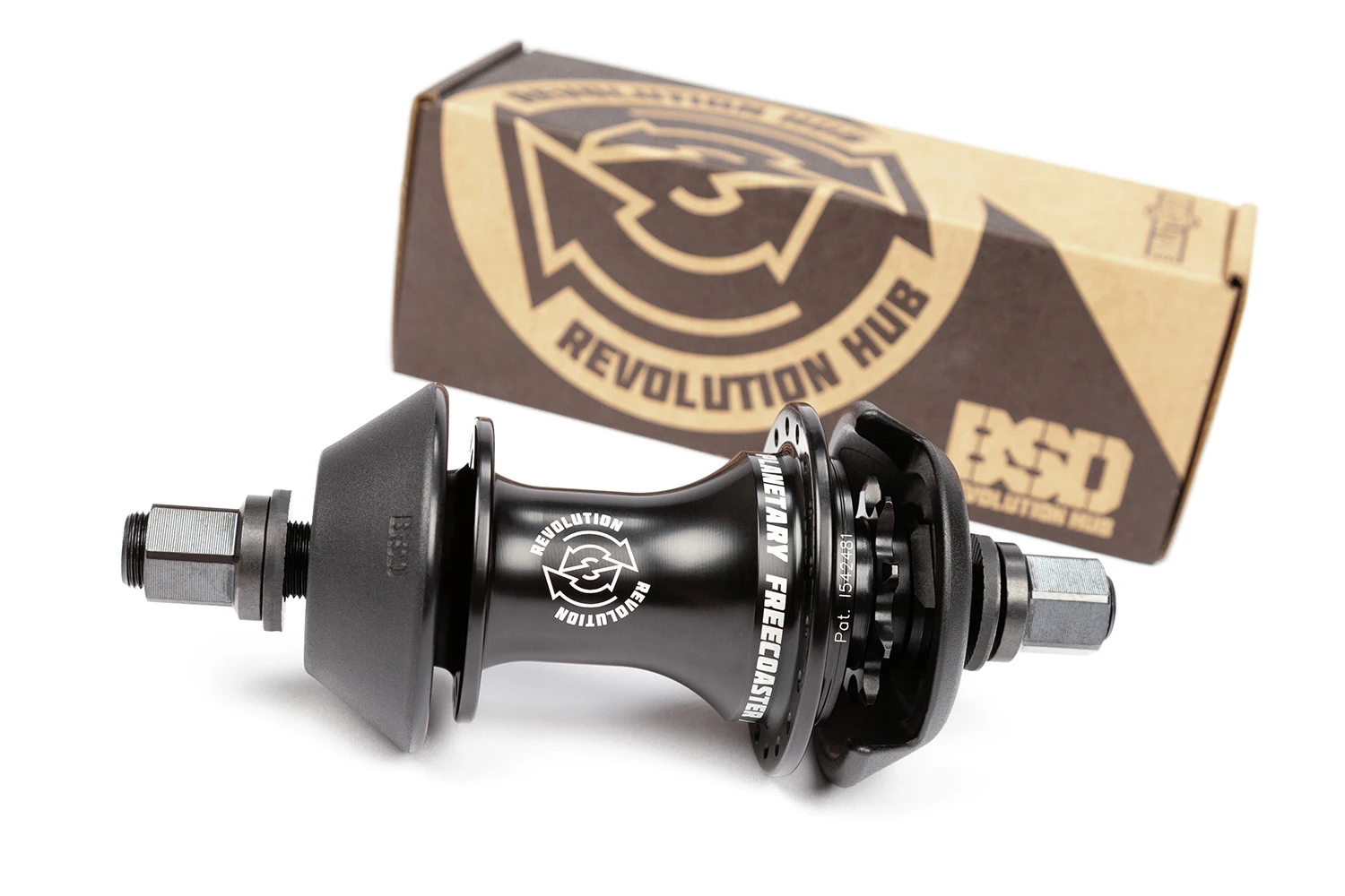 BSD HUB FREECOASTER REVOLUTION RHD WITH HUBGUARDS Black 