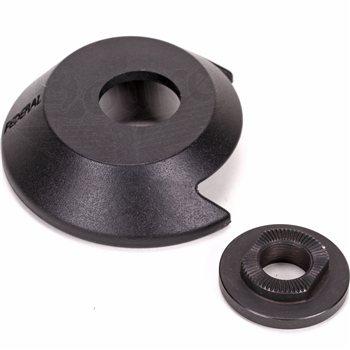 FEDERAL HUB GUARD DRIVE SIDE PLASTIC + ADAPTOR Black