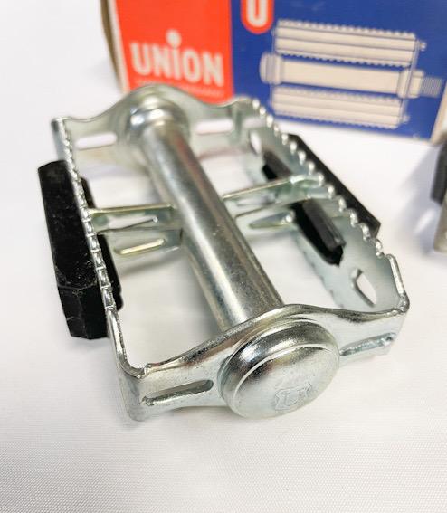 13 UNION RAT TRAP PEDALS 9/16” NOS Silver