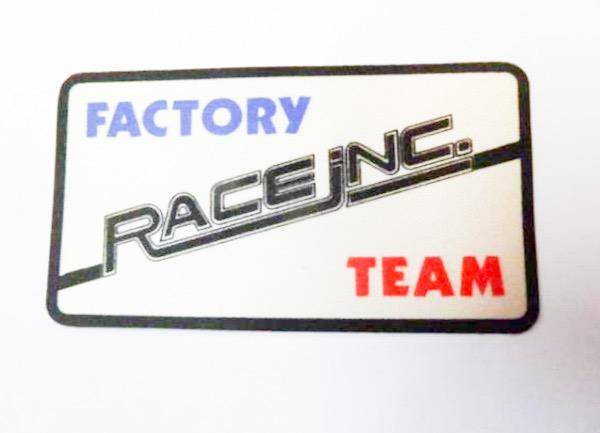 04 OLD SCHOOL STICKER "FACTORY RACE INC TEAM"