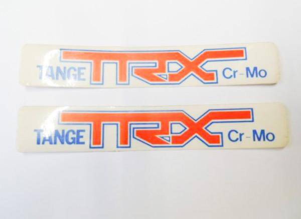 04 TANGE TRX FORK STICKER PAIR Clear/Red/Blue