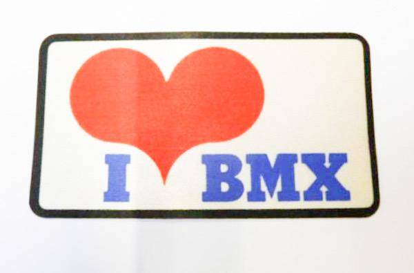 04 OLD SCHOOL STICKER "I LOVE BMX" 