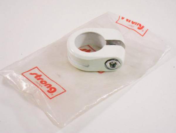 17 SEAT POST CLAMP STRONG JAPAN FOR 7/8" POSTS White