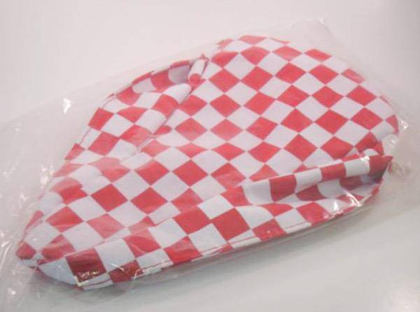 17 SEAT COVER CHECKERED Red/White