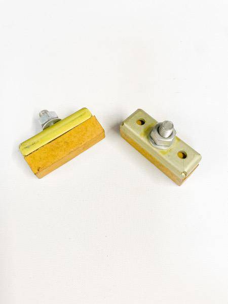 02 BRAKE PADS BMX SUPERHARD PAIR Yellow