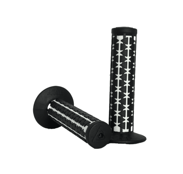 08 A’ME BMX GRIPS DUAL REPRO Black over White (Special Order)