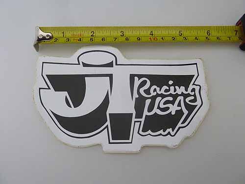 04 STICKER JT RACING Black/White