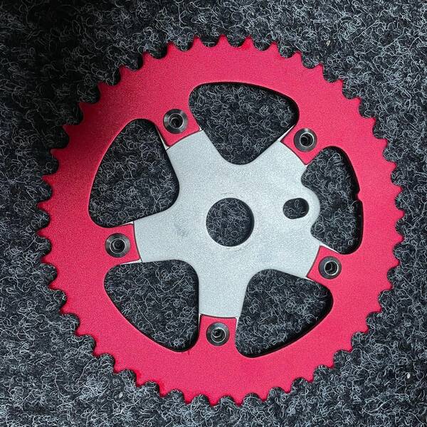 SUPERGOOSE REPRO SPROCKET AND CHAINWHEEL KIT Red/Silver