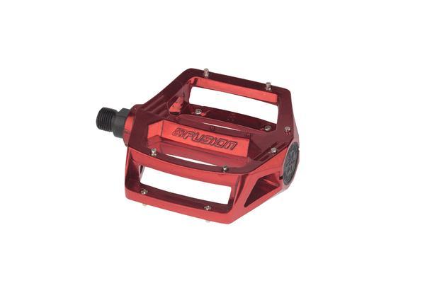 HARO PEDALS FUSION DX TYPE ALUMINIUM 9/16" Red