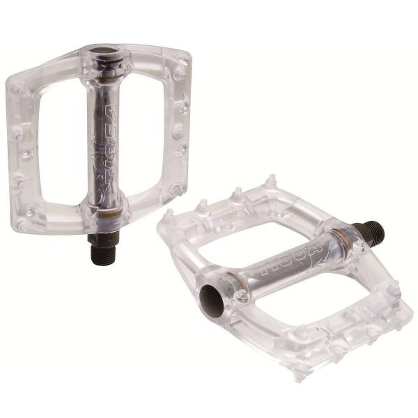 TIOGA BMX SUREFOOT PLASTIC PEDALS 9/16” Clear