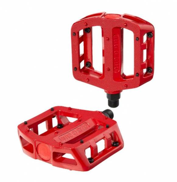 S&M PEDALS 101 ALUMINIUM LOOSE BALL 9/16" Red