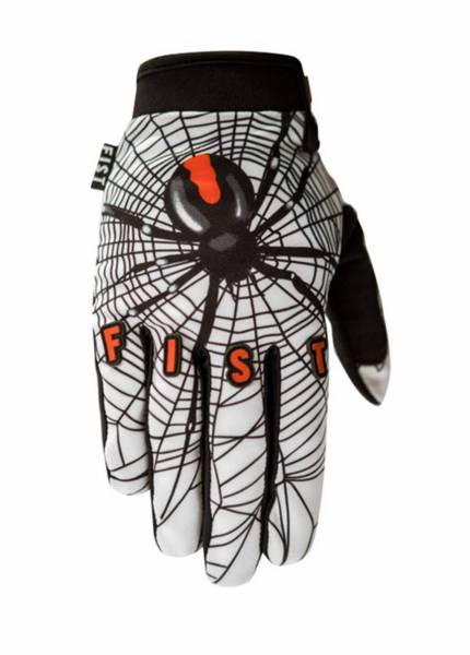 FIST GLOVES “RED BLACK SPIDER” XL ONLY White