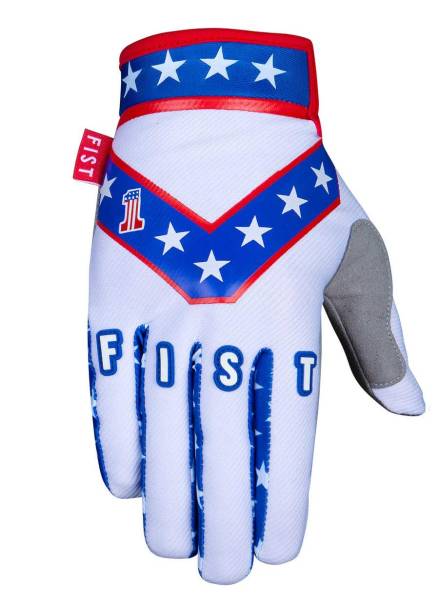 FIST GLOVES “KNIEVEL” YOUTH XXS, XS, S, M, or L White