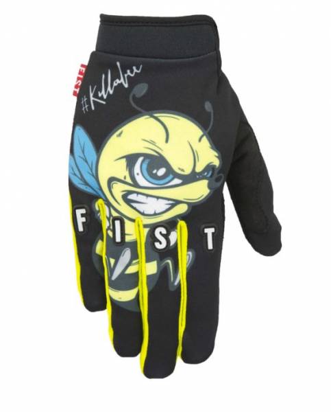 FIST GLOVES “ANGRY BEE” XS or S Black/Blue/Yellow