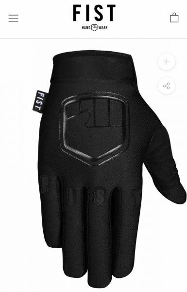FIST GLOVES “STOCKER” STRAPPED ADULT XS Black