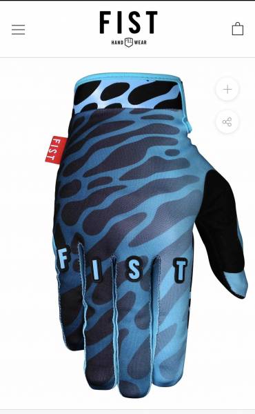 FIST GLOVES “TODD WATERS TIGER SHARK” L Blue