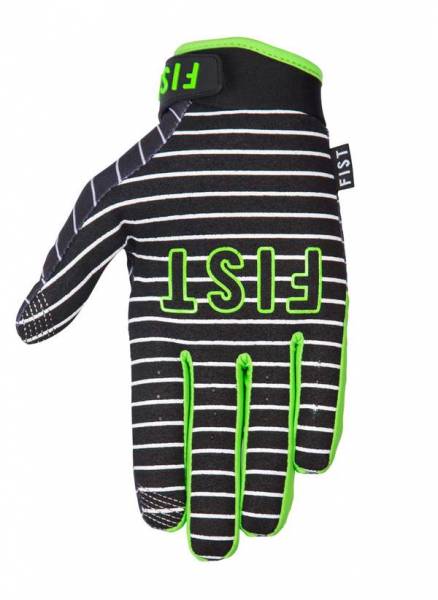 FIST GLOVES “STRIPE” XS or L Black/Green