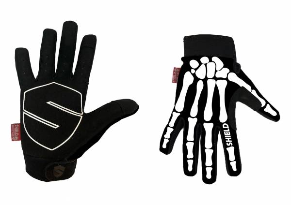 SHIELD LITE GLOVES XS, S, M, L or XL SKELETON Black