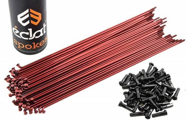 SPOKES 186mm ECLAT STAINLESS 50PC Translucend Red