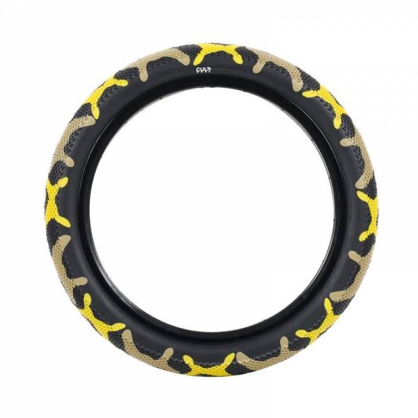 CULT VANS TIRE 20 INCH x 2.40" YELLOW CAMO/BLACK